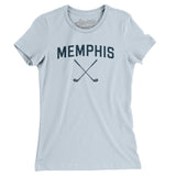 Memphis Golf Women's T-Shirt-Light Blue-Allegiant Goods Co. Vintage Sports Apparel