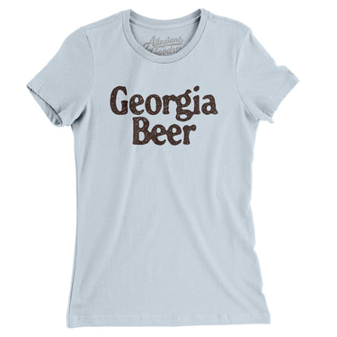Georgia Beer Women's T-Shirt-Light Blue-Allegiant Goods Co. Vintage Sports Apparel
