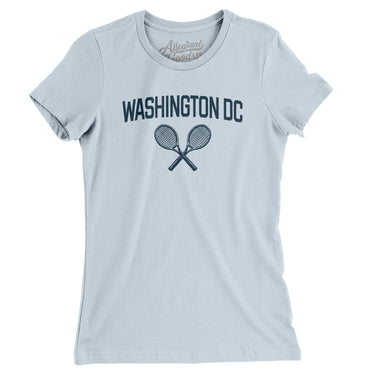 Washington Dc Tennis Women's T-Shirt-Light Blue-Allegiant Goods Co. Vintage Sports Apparel