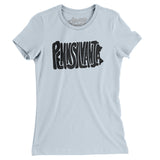 Pennsylvania State Shape Text Women's T-Shirt-Allegiant Goods Co. Vintage Sports Apparel