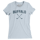 Buffalo Golf Women's T-Shirt-Light Blue-Allegiant Goods Co. Vintage Sports Apparel