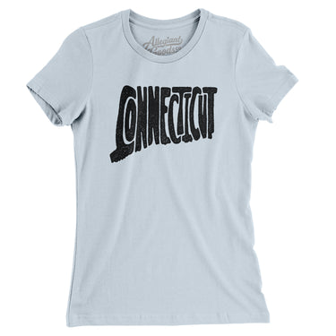 Connecticut State Shape Text Women's T-Shirt-Allegiant Goods Co. Vintage Sports Apparel