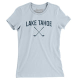 Lake Tahoe Golf Women's T-Shirt-Light Blue-Allegiant Goods Co. Vintage Sports Apparel