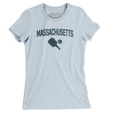 Massachusetts Pickleball Women's T-Shirt-Light Blue-Allegiant Goods Co. Vintage Sports Apparel