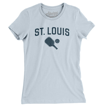St. Louis Pickleball Women's T-Shirt-Light Blue-Allegiant Goods Co. Vintage Sports Apparel
