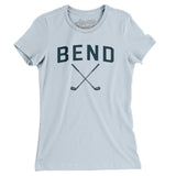 Bend Golf Women's T-Shirt-Light Blue-Allegiant Goods Co. Vintage Sports Apparel