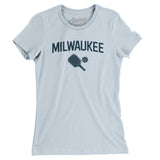 Milwaukee Pickleball Women's T-Shirt-Light Blue-Allegiant Goods Co. Vintage Sports Apparel