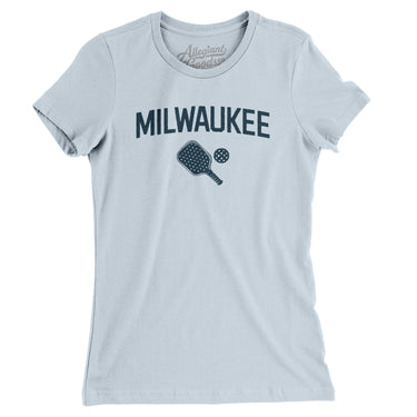 Milwaukee Pickleball Women's T-Shirt-Light Blue-Allegiant Goods Co. Vintage Sports Apparel
