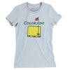 Colorado Golf Women's T-Shirt-Light Blue-Allegiant Goods Co. Vintage Sports Apparel