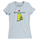 Rhode Island Golf Women's T-Shirt-Light Blue-Allegiant Goods Co. Vintage Sports Apparel