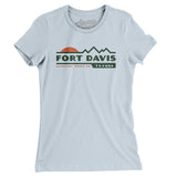 Fort Davis Mountain Sunset Women's T-Shirt-Light Blue-Allegiant Goods Co. Vintage Sports Apparel
