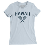 Hawaii Tennis Women's T-Shirt-Light Blue-Allegiant Goods Co. Vintage Sports Apparel