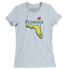 Florida Golf Women's T-Shirt-Light Blue-Allegiant Goods Co. Vintage Sports Apparel