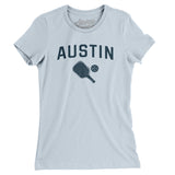 Austin Pickleball Women's T-Shirt-Light Blue-Allegiant Goods Co. Vintage Sports Apparel