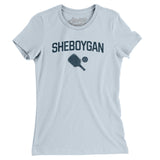 Sheboygan Pickleball Women's T-Shirt-Light Blue-Allegiant Goods Co. Vintage Sports Apparel