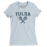 Tulsa Tennis Women's T-Shirt-Light Blue-Allegiant Goods Co. Vintage Sports Apparel