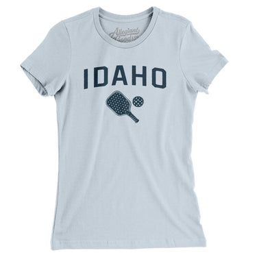 Idaho Pickleball Women's T-Shirt-Light Blue-Allegiant Goods Co. Vintage Sports Apparel