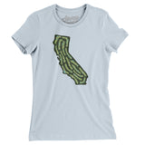 California Golf Course Women's T-Shirt-Light Blue-Allegiant Goods Co. Vintage Sports Apparel