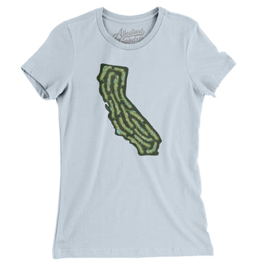 California Golf Course Women's T-Shirt-Light Blue-Allegiant Goods Co. Vintage Sports Apparel