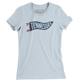 Tennessee Pennant Women's T-Shirt-Light Blue-Allegiant Goods Co. Vintage Sports Apparel