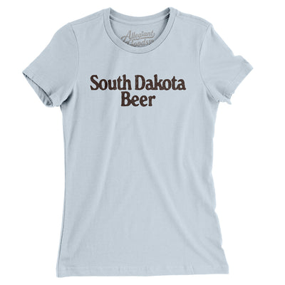South Dakota Beer Women's T-Shirt-Light Blue-Allegiant Goods Co. Vintage Sports Apparel