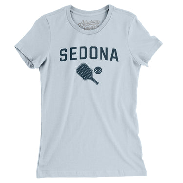 Sedona Pickleball Women's T-Shirt-Light Blue-Allegiant Goods Co. Vintage Sports Apparel
