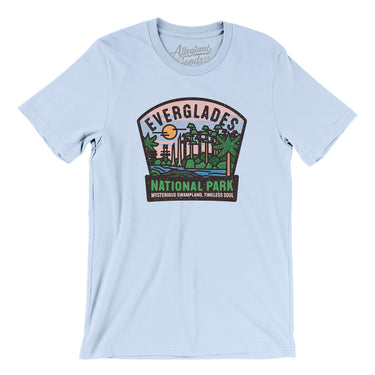 Everglades National Park Badge Men/Unisex T-Shirt-Light Blue-Allegiant Goods Co. Vintage Sports Apparel