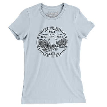 Missouri State Quarter Women's T-Shirt-Allegiant Goods Co. Vintage Sports Apparel