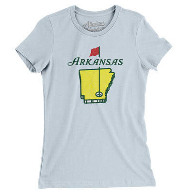 Arkansas Golf Women's T-Shirt-Light Blue-Allegiant Goods Co. Vintage Sports Apparel