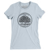 Connecticut State Quarter Women's T-Shirt-Light Blue-Allegiant Goods Co. Vintage Sports Apparel