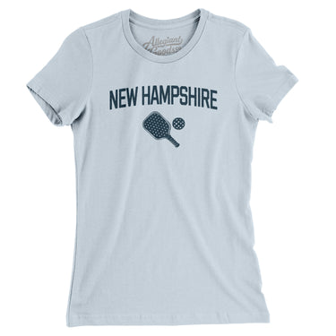 New Hampshire Pickleball Women's T-Shirt-Light Blue-Allegiant Goods Co. Vintage Sports Apparel
