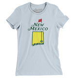 New Mexico Golf Women's T-Shirt-Light Blue-Allegiant Goods Co. Vintage Sports Apparel