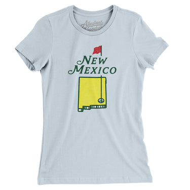 New Mexico Golf Women's T-Shirt-Light Blue-Allegiant Goods Co. Vintage Sports Apparel