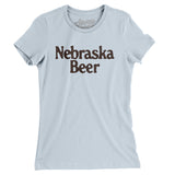 Nebraska Beer Women's T-Shirt-Light Blue-Allegiant Goods Co. Vintage Sports Apparel