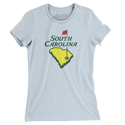South Carolina Golf Women's T-Shirt-Light Blue-Allegiant Goods Co. Vintage Sports Apparel