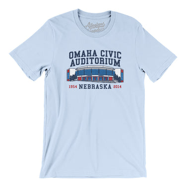 Omaha Civic Auditorium Men/Unisex T-Shirt-Allegiant Goods Co. Vintage Sports Apparel