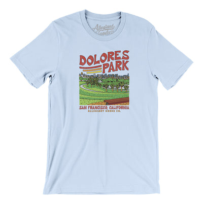Dolores Park Men/Unisex T-Shirt-Light Blue-Allegiant Goods Co. Vintage Sports Apparel