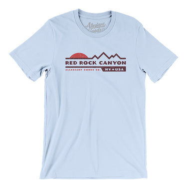 Red Rock Canyon Sunset Men/Unisex T-Shirt-Light Blue-Allegiant Goods Co. Vintage Sports Apparel