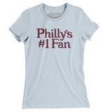 Philly's Number 1 Fan Women's T-Shirt-Light Blue-Allegiant Goods Co. Vintage Sports Apparel