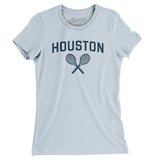 Houston Tennis Women's T-Shirt-Light Blue-Allegiant Goods Co. Vintage Sports Apparel
