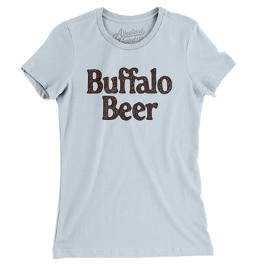 Buffalo Beer Women's T-Shirt-Light Blue-Allegiant Goods Co. Vintage Sports Apparel