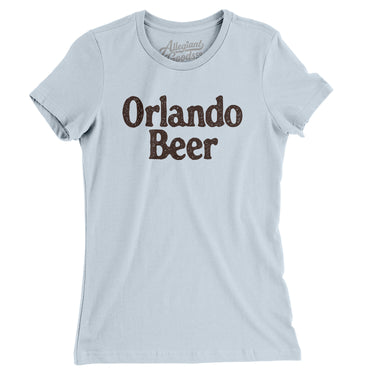 Orlando Beer Women's T-Shirt-Light Blue-Allegiant Goods Co. Vintage Sports Apparel