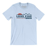 Lone Pine Mountain Sunset Men/Unisex T-Shirt-Light Blue-Allegiant Goods Co. Vintage Sports Apparel