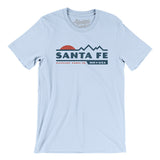 Santa Fe Mountain Sunset Men/Unisex T-Shirt-Light Blue-Allegiant Goods Co. Vintage Sports Apparel