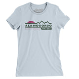 Alamogordo Mountain Sunset Women's T-Shirt-Light Blue-Allegiant Goods Co. Vintage Sports Apparel