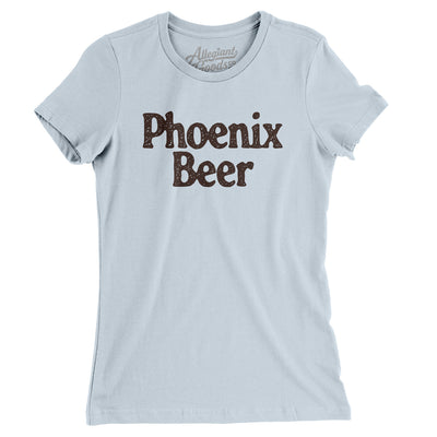 Phoenix Beer Women's T-Shirt-Light Blue-Allegiant Goods Co. Vintage Sports Apparel