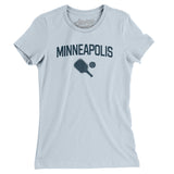 Minneapolis Pickleball Women's T-Shirt-Light Blue-Allegiant Goods Co. Vintage Sports Apparel