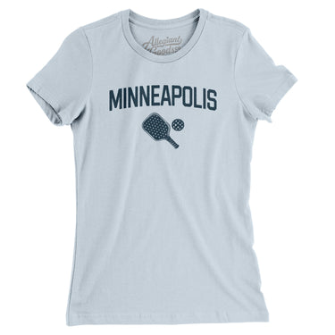 Minneapolis Pickleball Women's T-Shirt-Light Blue-Allegiant Goods Co. Vintage Sports Apparel