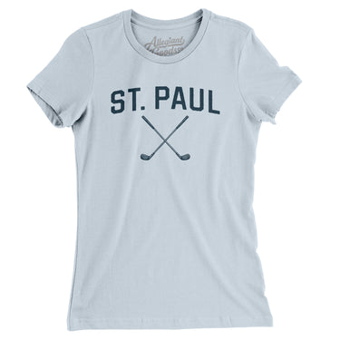 St. Paul Golf Women's T-Shirt-Light Blue-Allegiant Goods Co. Vintage Sports Apparel