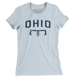 Ohio Cycling Women's T-Shirt-Light Blue-Allegiant Goods Co. Vintage Sports Apparel